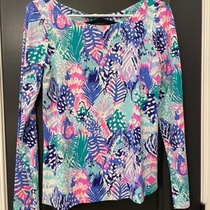 Lily Pulitzer wavily top long sleeve top